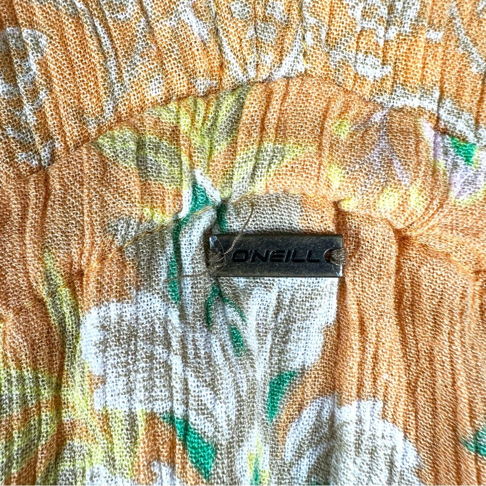 O'Neill Joyce Dress Tangerine Beach Boho Festival 3/4 Sleeve - Picture 7 of 12